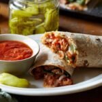 Fried Haloumi & Chicken Wrap